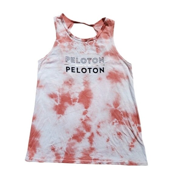 Peloton Beyond Yoga Women Medium Workout Tank Top Open Twist Back Design Tie Dye - Picture 1 of 6